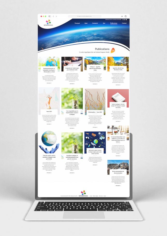 Page "Publications" du site Métamorphose