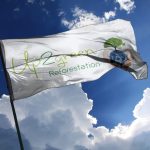 Création du logo Up2green, les mains tenants notre terre nourricière