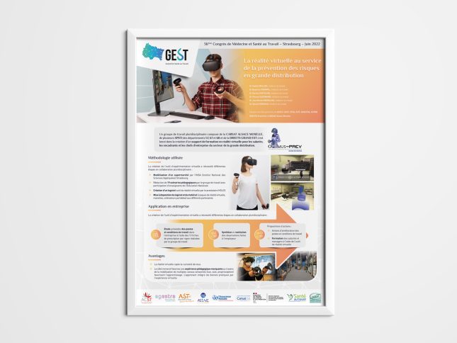 Gest : affiche A0 - Réalité virtuelle au service de la prévention