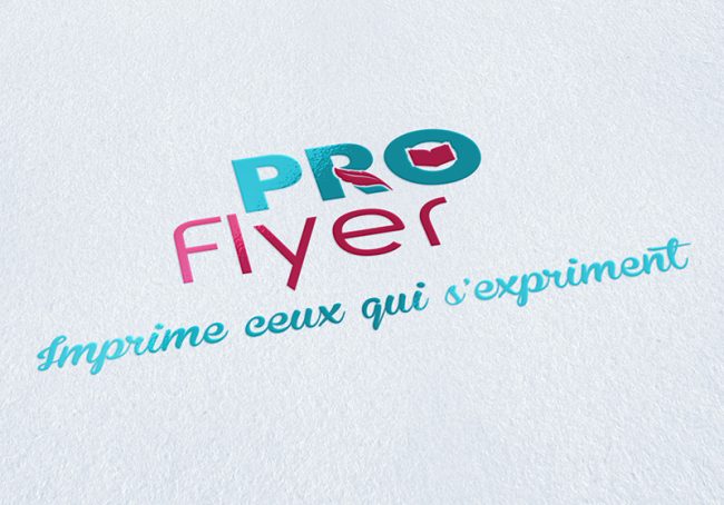 Création du logo Pro Flyer pour l'imprimeur du même nom.