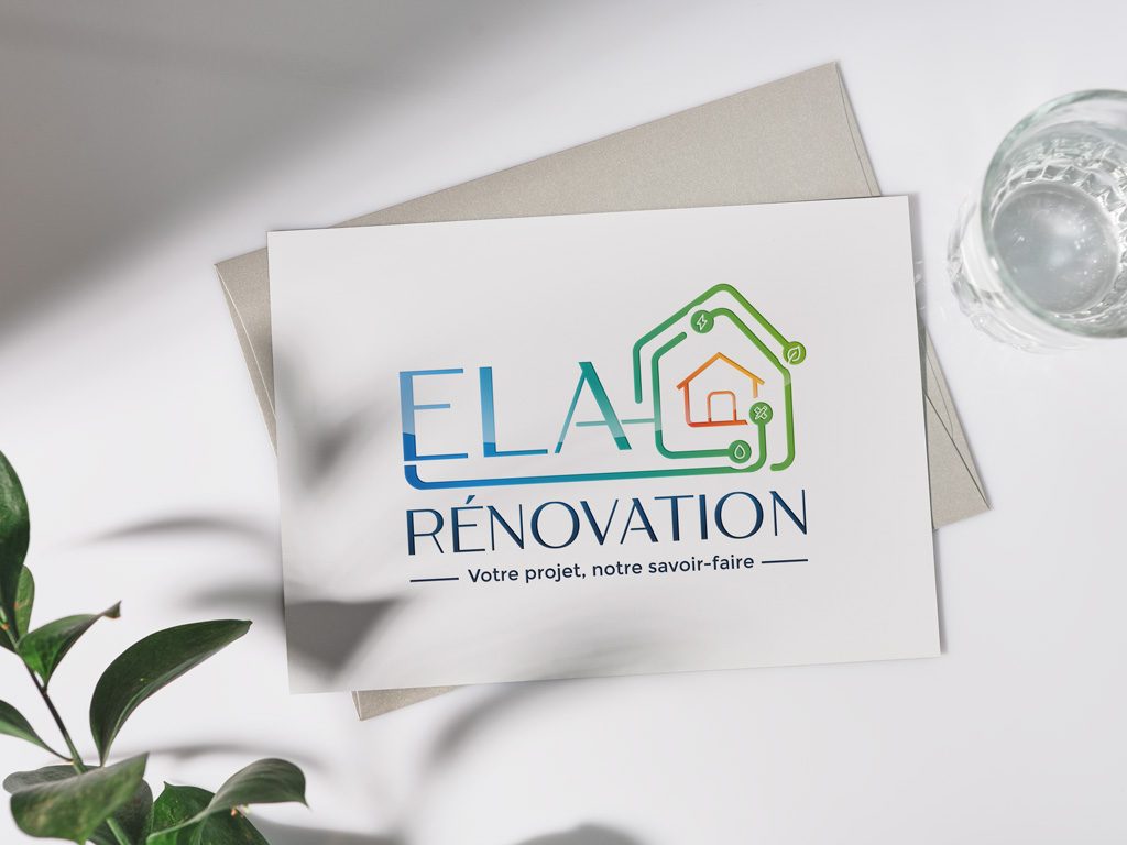 Création du logo ELA Rénovation