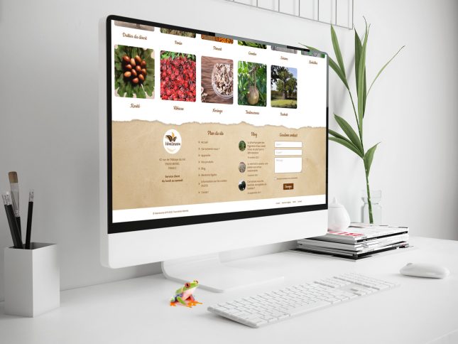Adansownia : page Produits du site