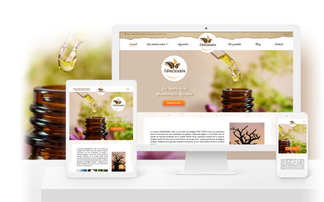 Adansownia : site vitrine aux normes responsive