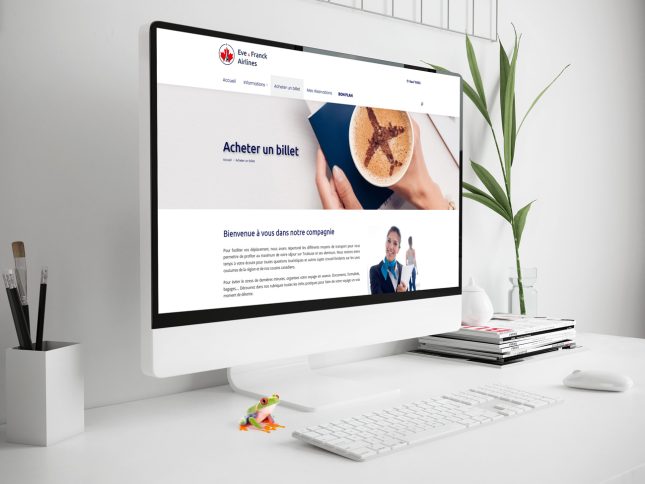 Eve et Franck Airlines : site vitrine - Page acheter un billet