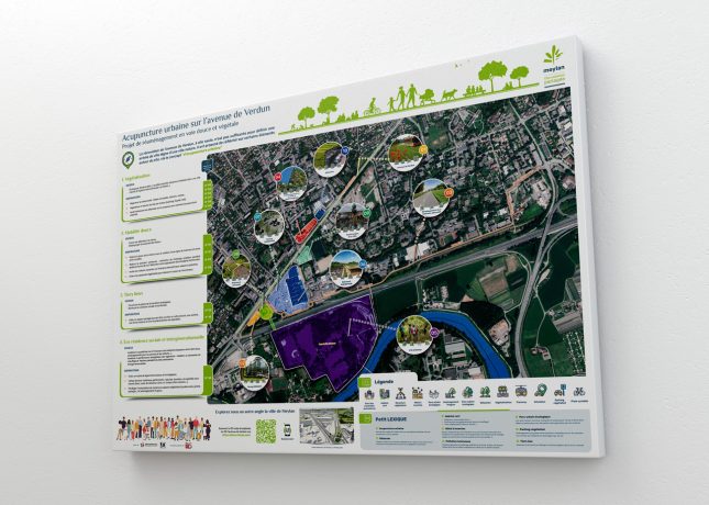Poster format A0 - Vue aérienne de Meylan