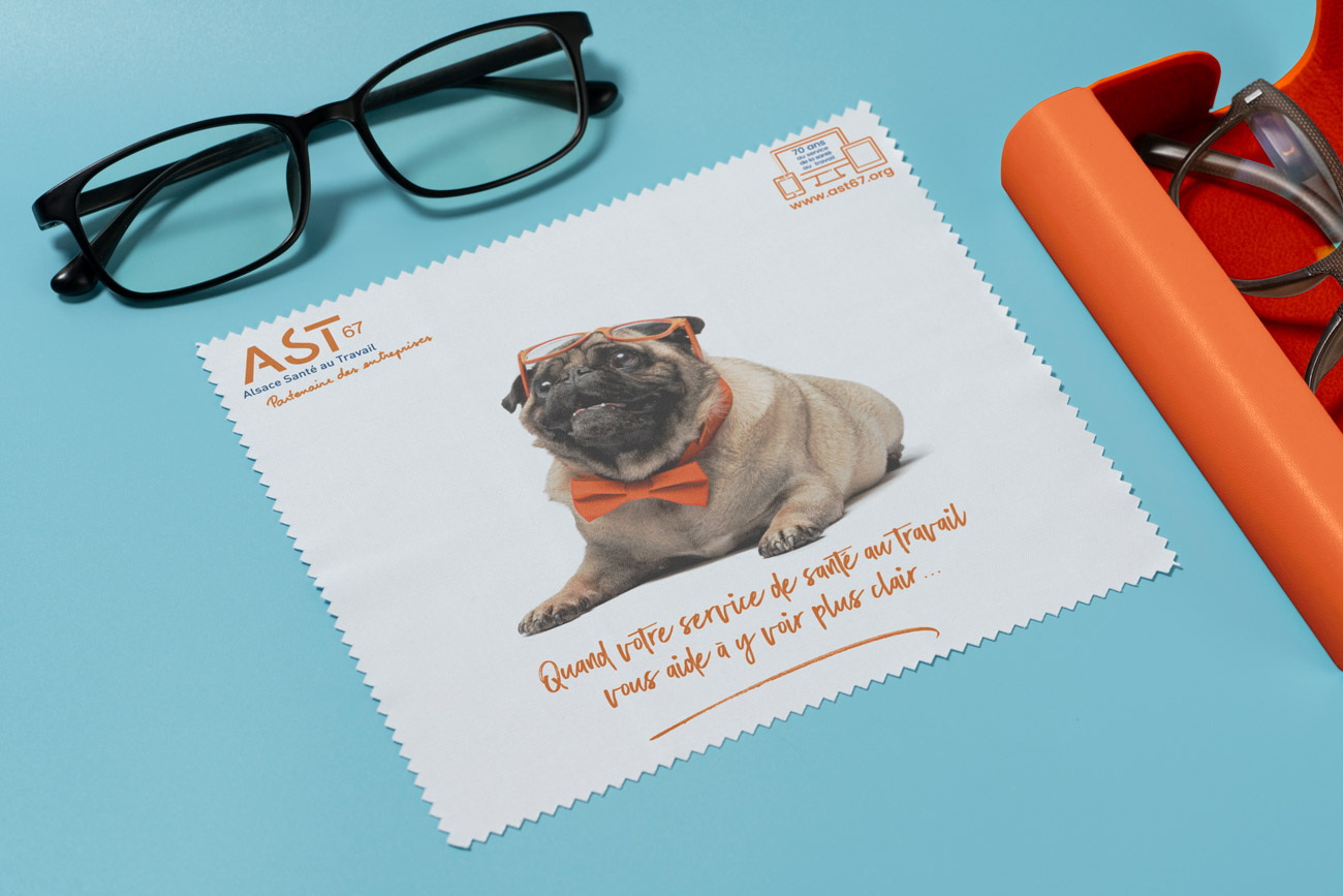 AST67 - Dog face lingette