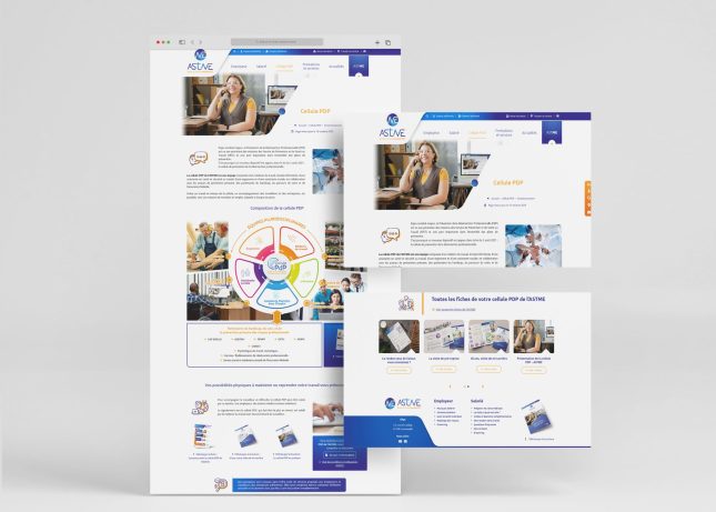 Présentation de la page de de présentation de la Cellule PDP de l'ASTME