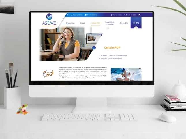 Page de présentation de la Cellule PDP sur le site de l'ASTME