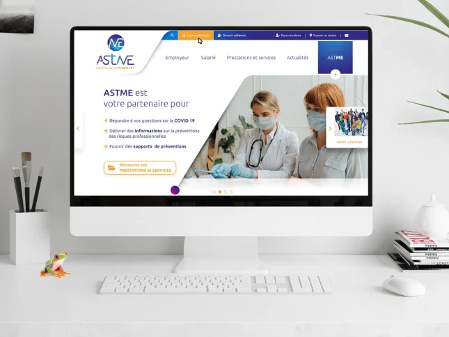 ASTME : Page d'accueil du site