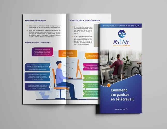 Brochure conseil : Format simple avec illustration pour adapter sa posture