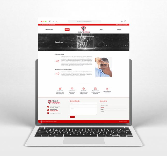 Group Systemic - Page services du site