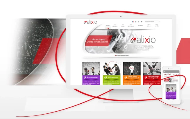Home page du site Alixio en 2014