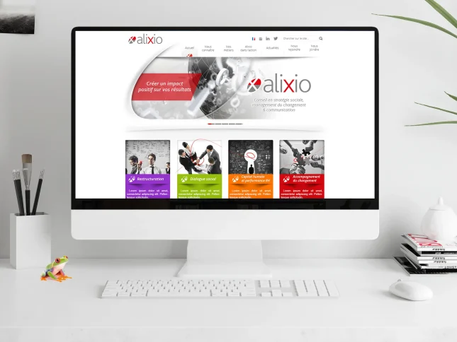 Home page du site Alixio en 2014