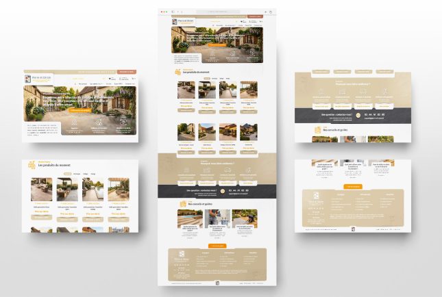 Parcours complet de la page d'accueil