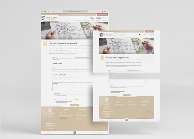 Formulaire de devis personnalisé