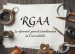 Parchemin portant le mot RGAA et la mention « Le référentiel général d'amélioration de l'accessibilité »